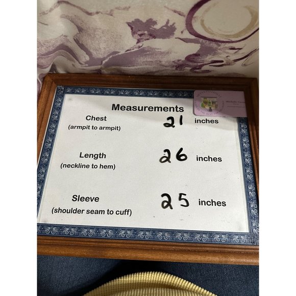 Chico’s size 2 (L) cream purple tan paisley long sleeve lightweight sweater - Picture 6 of 6